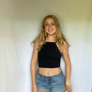 Hollister halter top with bow on the back